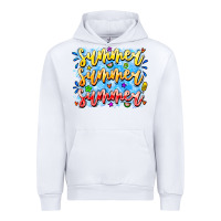 White Summer Summer Summer Urban Hoodie - CowhideDigitalArt
