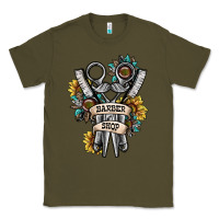 Army Green barber shop Classic Tee - SublimationCraftShop