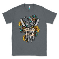 Charcoal Heather barber shop Classic Tee - SublimationCraftShop