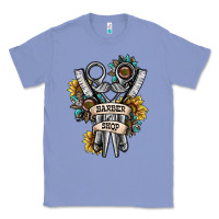Colony Blue barber shop Classic Tee - SublimationCraftShop