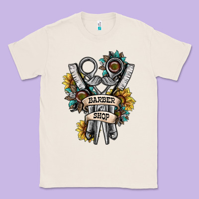 Barber Shop Classic Tee Designed By Sublimationcraftshop
