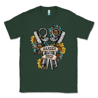 Sports Green barber shop Classic Tee - SublimationCraftShop
