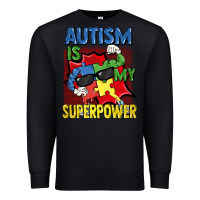 Black Autism is my superpower Autism Awareness Day Premium Sweatshirt - FaDigitalArtStudio