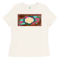 Bone western pink flovers leopard serape   license plate template Ladies Tee - BarkalooDesign