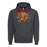 Smoke mooey christmas Zipper Hoodie - CowGirlArtShop