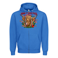 True Royal mooey christmas Zipper Hoodie - CowGirlArtShop