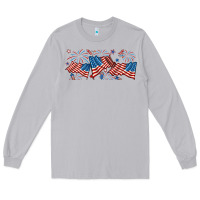 Moon Dust fourth of july american flag Long Sleeve Tee - RanaPortraitStore