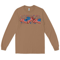 Toasted Coconut fourth of july american flag Long Sleeve Tee - RanaPortraitStore