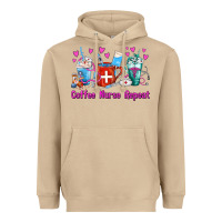 Mushroom Coffee Nurse Repeat Nurse Coffee Cups Heavyweight Hoodie - FaDigitalArtStudio