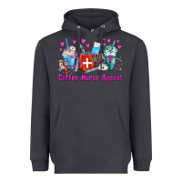 Smoke Coffee Nurse Repeat Nurse Coffee Cups Heavyweight Hoodie - FaDigitalArtStudio