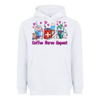 White Coffee Nurse Repeat Nurse Coffee Cups Heavyweight Hoodie - FaDigitalArtStudio