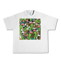 Lunar Rock Western Cactus And Turquoise Gemstone With Leopard And Cowhide Seamles Urban Heavy Tee - BundleAndBundleShop