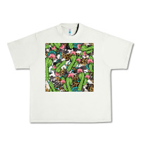 Pistachio Western Cactus And Turquoise Gemstone With Leopard And Cowhide Seamles Urban Heavy Tee - BundleAndBundleShop