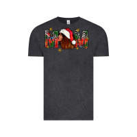 Vintage Black Western Mom With Woman In Santa Hat Vintage Tee - BundleAndBundleShop