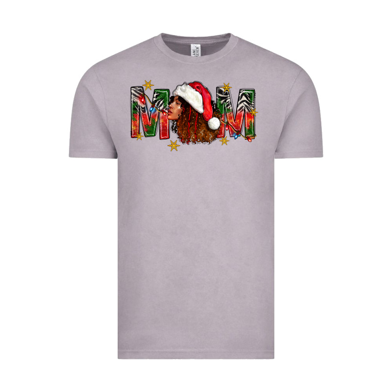 Western Mom With Woman In Santa Hat Vintage Tee by BundleAndBundleShop | Teevron