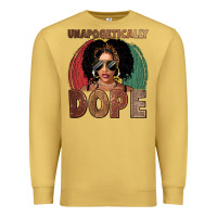 Antique Gold Unapologetically dope Premium Sweatshirt - FaDigitalArtStudio