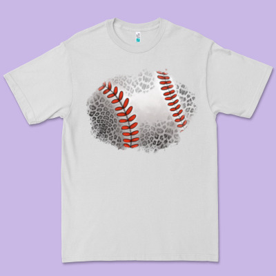 Leopard Baseball Patch Premium Tee Designed By Jasminsmagicworld