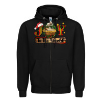 Black joy to the world Zipper Hoodie - CowGirlArtShop