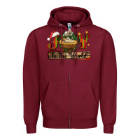 Burgundy joy to the world Zipper Hoodie - CowGirlArtShop