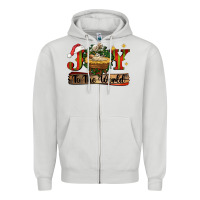 Joy To The World Zipper Hoodie | Teevron