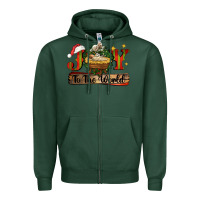 Sports Green joy to the world Zipper Hoodie - CowGirlArtShop