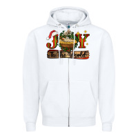 White joy to the world Zipper Hoodie - CowGirlArtShop