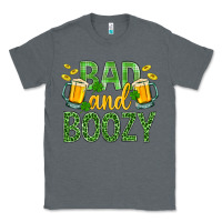 Charcoal Heather Bad And Boozy St. Patricks Classic Tee - BundleAndBundleShop