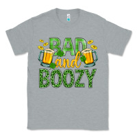 Heather Grey Bad And Boozy St. Patricks Classic Tee - BundleAndBundleShop