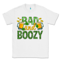 White Bad And Boozy St. Patricks Classic Tee - BundleAndBundleShop