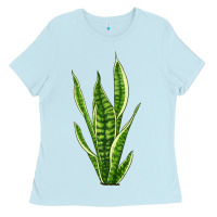 Baby Blue snake plant Ladies Tee - LillyAllenDesigns