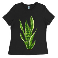 Black snake plant Ladies Tee - LillyAllenDesigns
