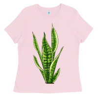 Bubblegum Pink snake plant Ladies Tee - LillyAllenDesigns