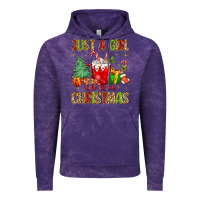 Cloud Purple just a girl who loves christmas Vintage Hoodie - MaliasSmallBusiness