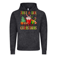 Vintage Black just a girl who loves christmas Vintage Hoodie - MaliasSmallBusiness