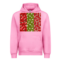 Fuchsia Pink summer fruits Urban Hoodie - CowhideDigitalArt