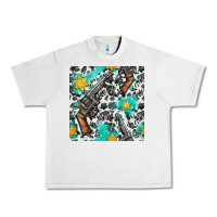 Lunar Rock Western Gun And Sheriff Stars With Cowhide Seamless Pattern Urban Heavy Tee - BundleAndBundleShop