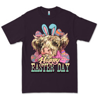 Plum Easter Day Cow Premium Tee - NancyCooperArtShop
