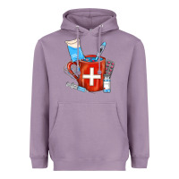 Lavender Nurse Coffee Mug Heavyweight Hoodie - FaDigitalArtStudio