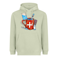Matcha Nurse Coffee Mug Heavyweight Hoodie - FaDigitalArtStudio