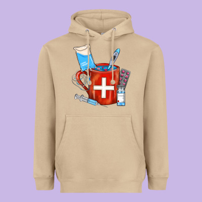 Nurse Coffee Mug Heavyweight Hoodie Designed By Fadigitalartstudio