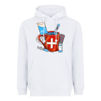 White Nurse Coffee Mug Heavyweight Hoodie - FaDigitalArtStudio