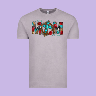 Western Mom With Cross Vintage Tee Designed By Bundleandbundleshop