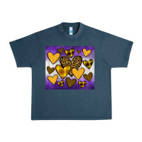 Midnight Navy lakers hearts Urban Heavy Tee - JahusDesignShop