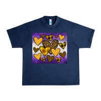 Navy lakers hearts Urban Heavy Tee - JahusDesignShop