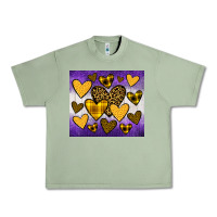 Oil Green lakers hearts Urban Heavy Tee - JahusDesignShop