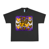 Pigment Black lakers hearts Urban Heavy Tee - JahusDesignShop