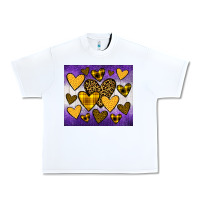 White lakers hearts Urban Heavy Tee - JahusDesignShop