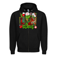 Black lpn licensed practical claus Zipper Hoodie - CowGirlArtShop