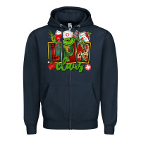 Navy lpn licensed practical claus Zipper Hoodie - CowGirlArtShop
