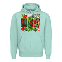 Seafoam lpn licensed practical claus Zipper Hoodie - CowGirlArtShop